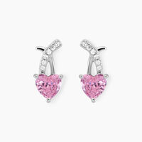 Boucles D'oreilles Puces Argent Blanc Avalon Oxyde De Zirconium