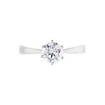 Solitaire Or Blanc Laurian Oxyde De Zirconium Blanc - Solitaires Femme | Marc Orian