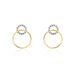 Boucles D'oreilles Or Jaune Achim Diamants - Puces Femme | Marc Orian