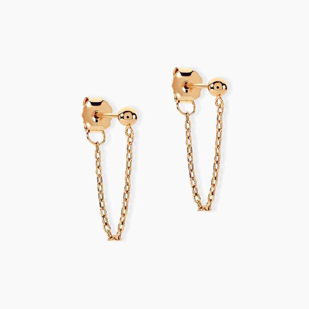 Boucles D'oreilles Pendantes Joska Plaqu&eacute; Or Jaune - Pendantes Femme | Marc Orian