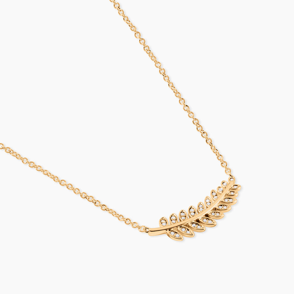 Collier Luz Plaqu&eacute; Or Jaune Oxyde De Zirconium - Colliers avec pierres Femme | Marc Orian