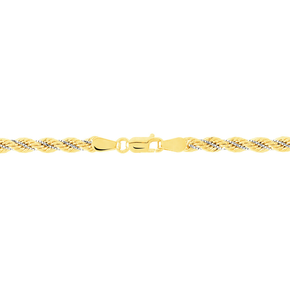 Bracelet Cordelia Maille Corde Et Venitienne Or Bicolore - Bracelets mailles Femme | Marc Orian