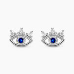 Boucles D'oreilles Puces Hina Argent Blanc Oxyde De Zirconium - Puces Femme | Marc Orian