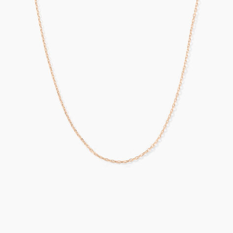 Chaîne Igoa Maille Forçat Diamantee Or Rose - Chaines Femme | Marc Orian