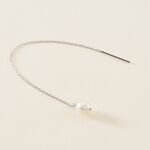 Boucles D'oreilles Pendantes Garance Argent Blanc Perle De Culture - Pendantes Femme | Marc Orian