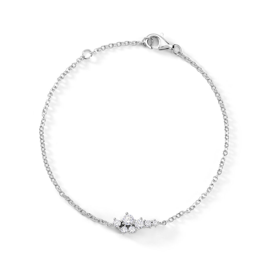 Bracelet Eden Argent Blanc Oxyde De Zirconium - Bracelets fantaisie Femme | Marc Orian