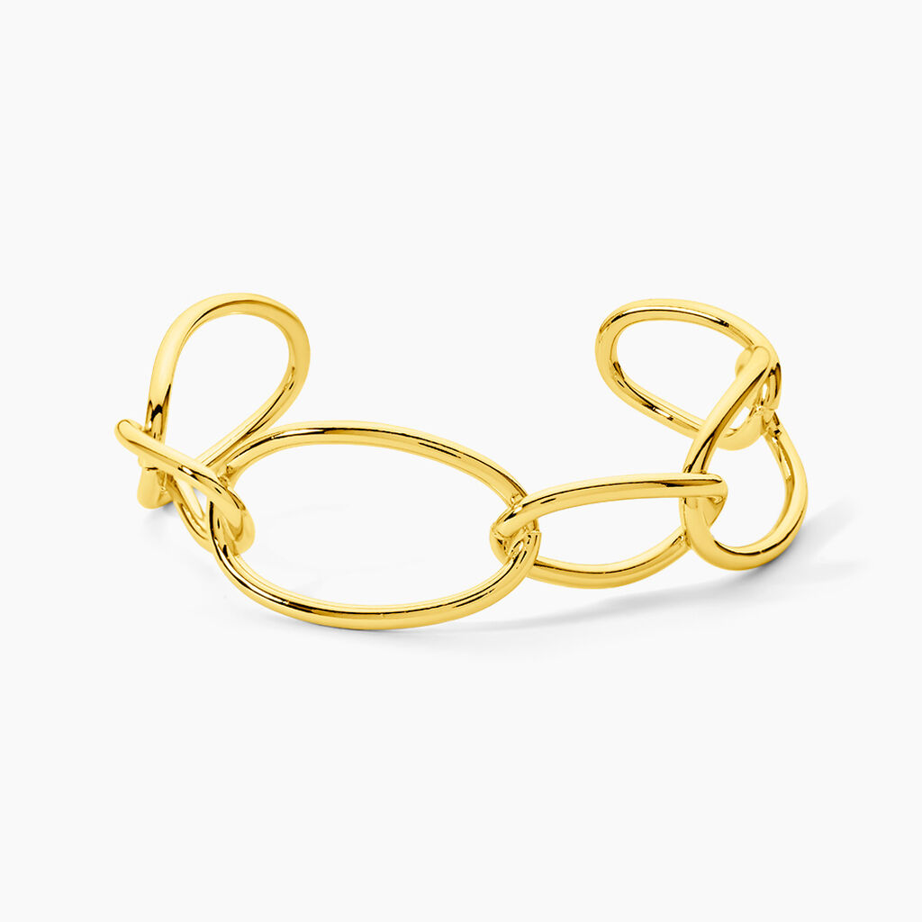 Bracelet Jonc Cecilie Acier Dor&eacute; - Bijoux fantaisie Femme | Marc Orian