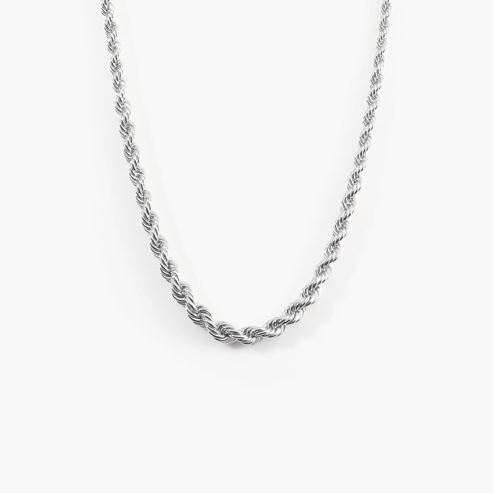 Chaine Cordelia Maille Corde Or Blanc - Chaines Femme | Marc Orian