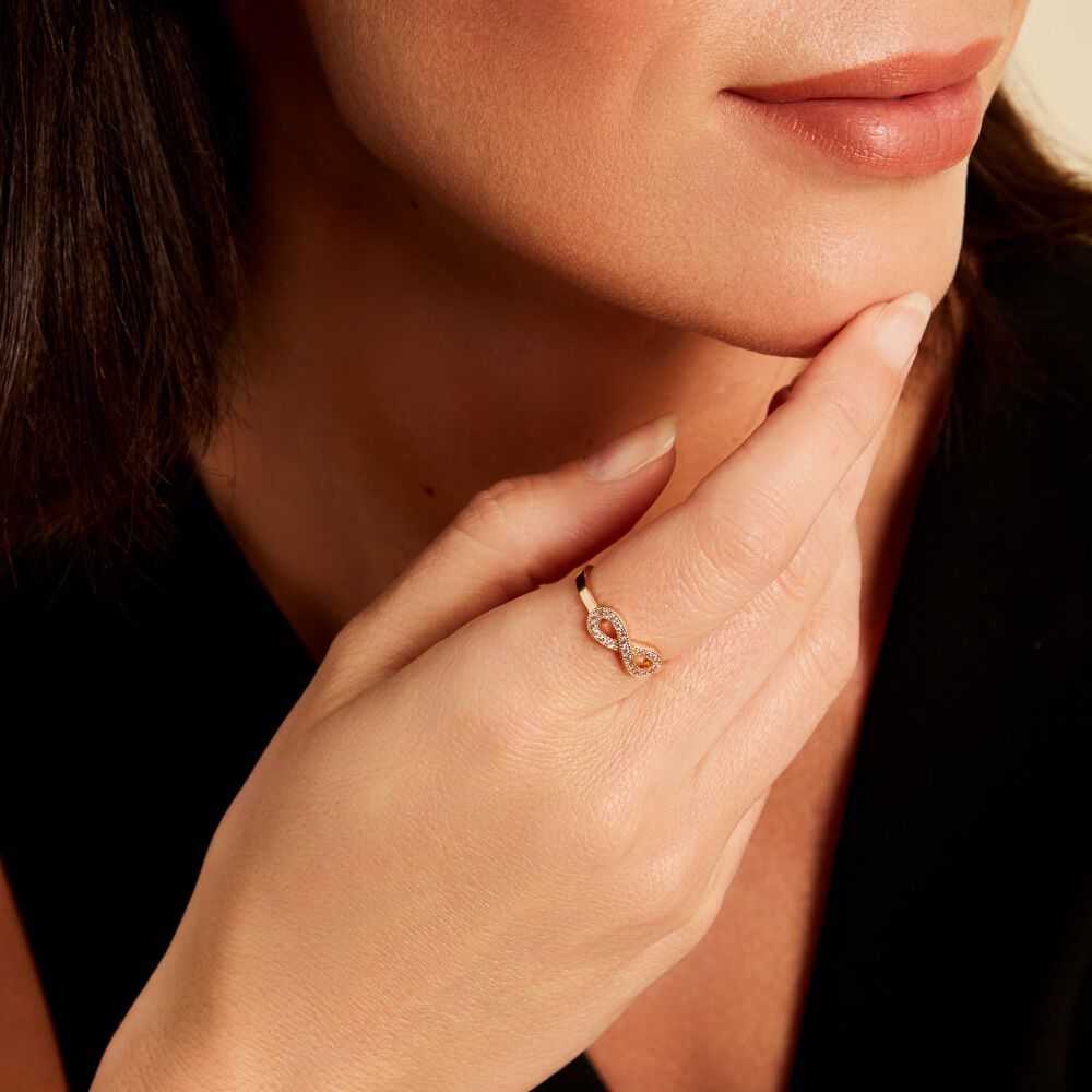 Bague Merane Plaqué Or Jaune Oxyde De Zirconium - Bagues de promesse Femme | Marc Orian