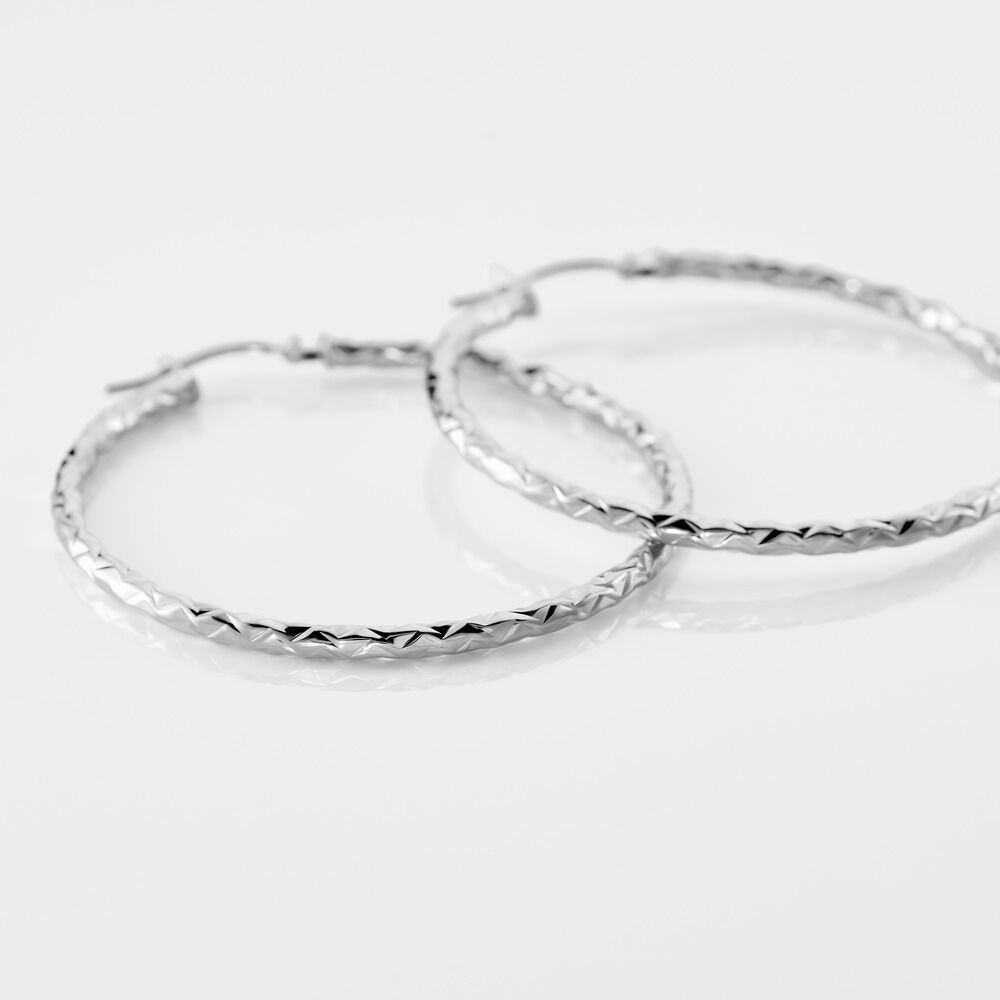 Créoles Cayla Or Blanc - Créoles Femme | Marc Orian