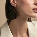 Boucles D'oreilles Liviu Argent Rose Oxyde De Zirconium - Cr&eacute;oles Femme | Marc Orian