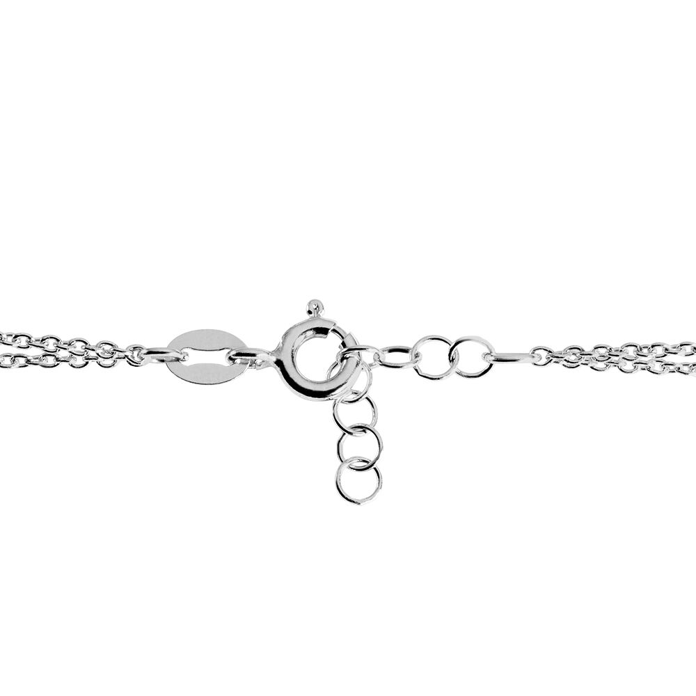 Bracelet Tamar Argent Blanc Pierre De Synthese - Bracelets chaînes Femme | Marc Orian