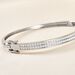 Bracelet Jonc Carinne Argent Blanc Oxyde De Zirconium - Bracelets joncs Femme | Marc Orian