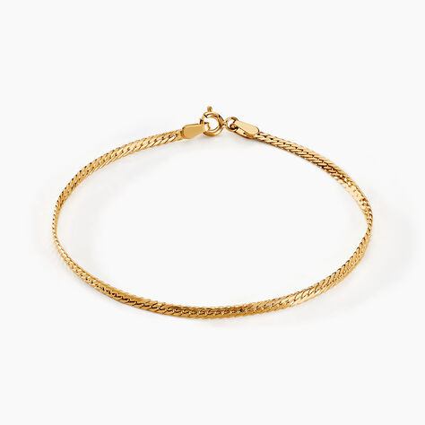 Bracelet Or Jaune Izel Maille Anglaise - Bracelets mailles Femme | Marc Orian