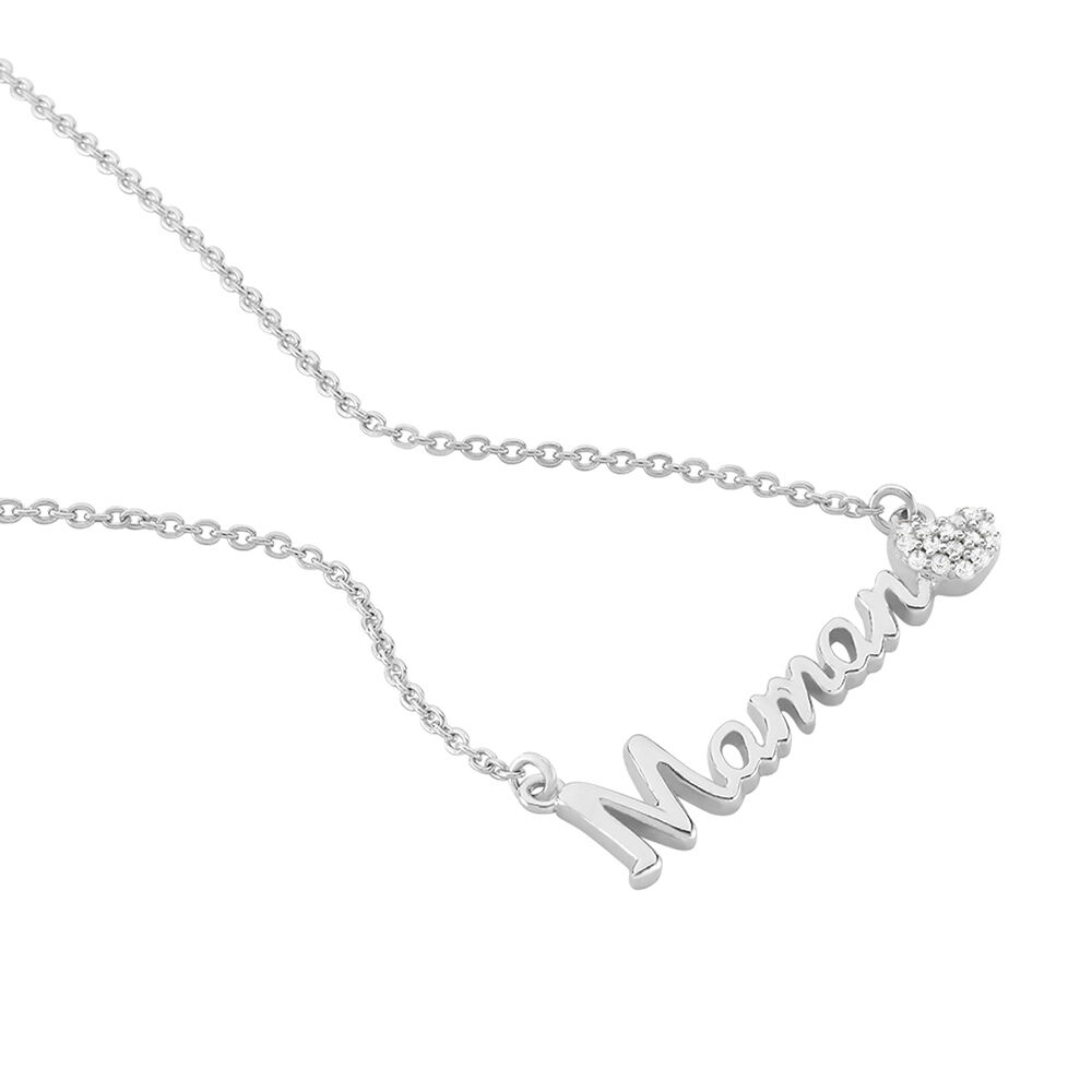Collier Rera Argent Blanc Oxyde De Zirconium - Colliers avec pierres Femme | Marc Orian