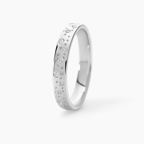 Alliance Fantaisie Or Blanc Diamant - Alliances duo Unisex | Marc Orian