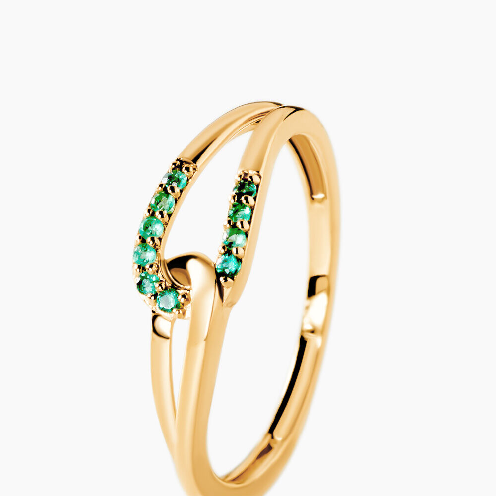 Bracelet Shalona Or Jaune Emeraude - Bagues vintage Femme | Marc Orian