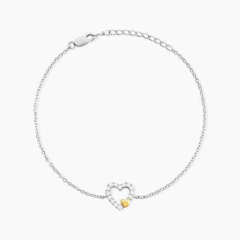 Bracelet Sorya Or Jaune Argent Blanc Oxyde De Zirconium - Bracelets cha&icirc;nes Femme | Marc Orian