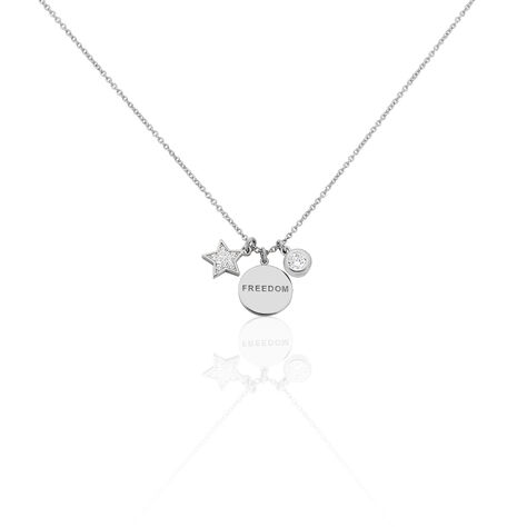 Collier Nessa Argent Blanc Oxyde De Zirconium - Colliers Femme | Marc Orian