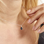 Collier Goutte Or Blanc Topaze - Colliers avec pierres Femme | Marc Orian