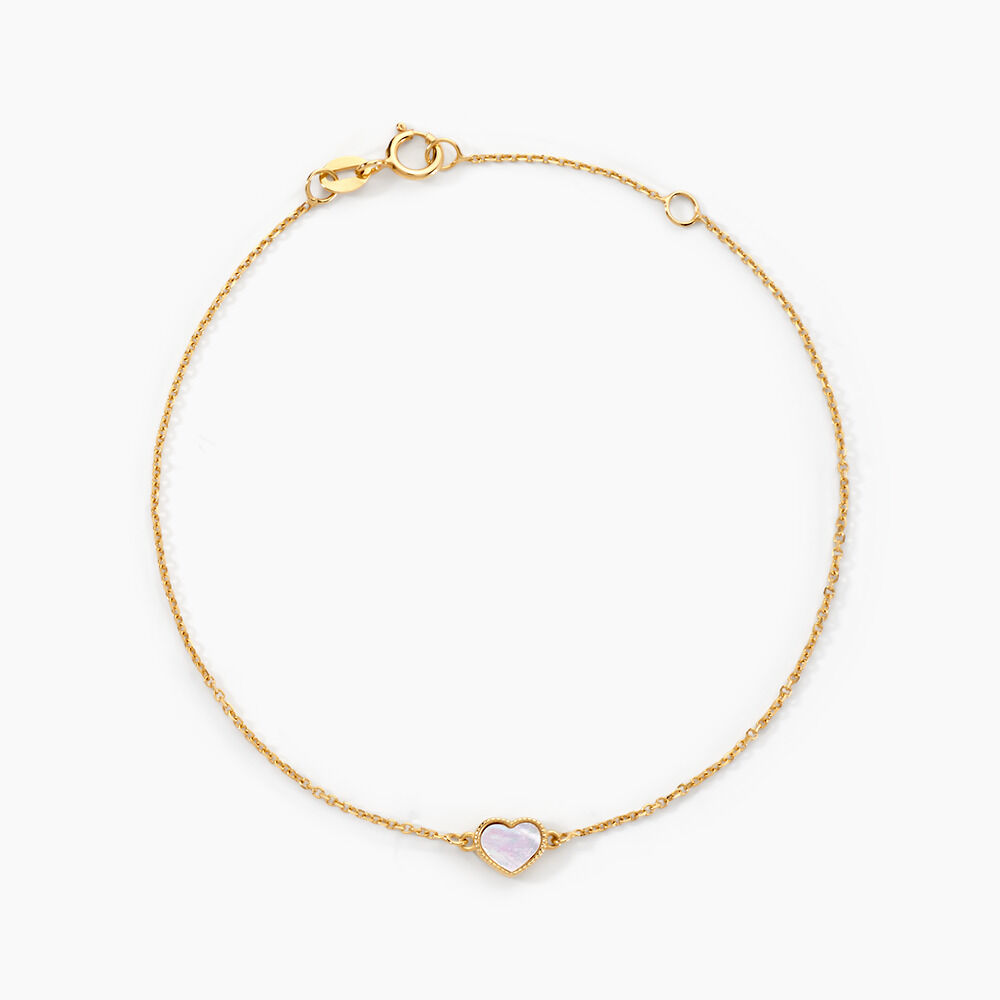 Bracelet L'amour Color&eacute; Or Jaune Nacre - Bracelets cha&icirc;nes Femme | Marc Orian