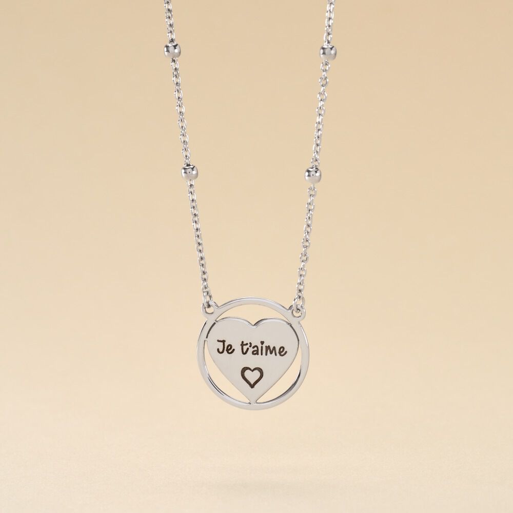 Collier Argent Blanc Akosua - Colliers fantaisie Femme | Marc Orian