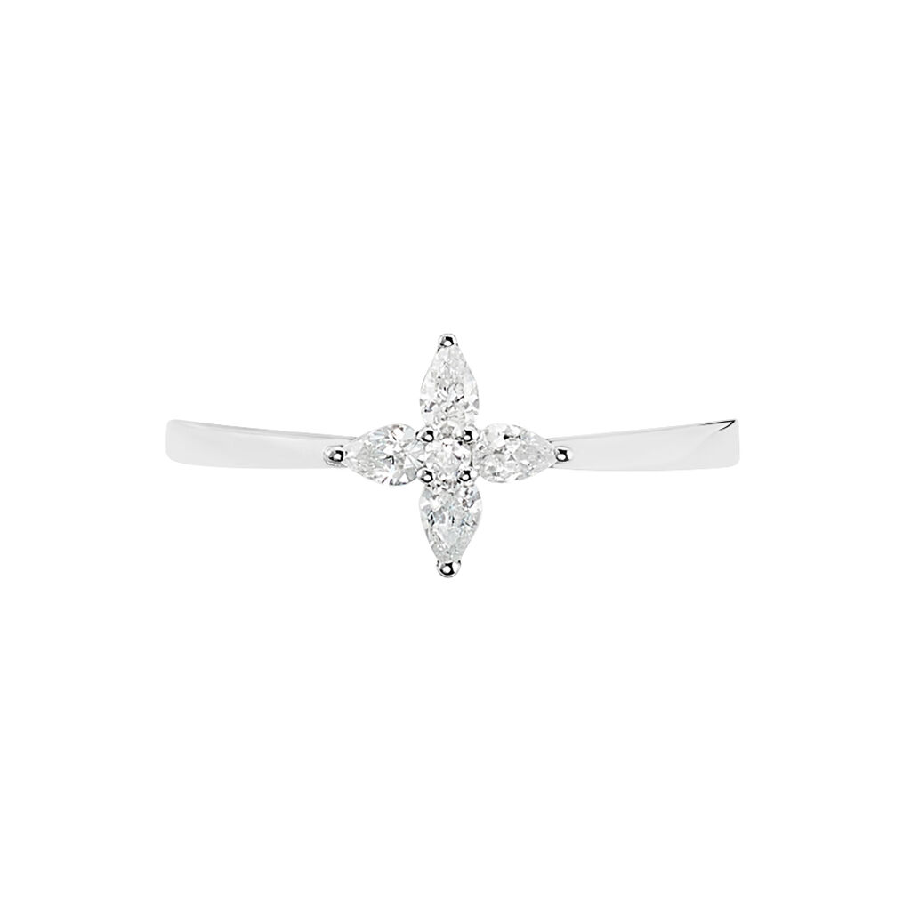 Bague Or Blanc Oxyde De Zirconium - Bagues Femme | Marc Orian