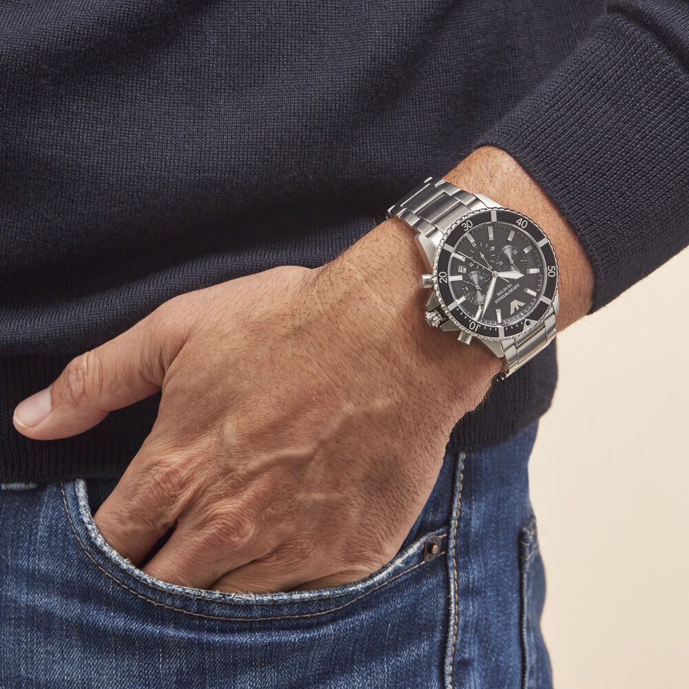 Montre Emporio Armani Noir - Montres étanches Homme | Marc Orian