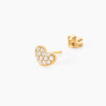 Boucles D'oreilles Puces Janice Plaqu&eacute; Or Jaune Oxyde De Zirconium - Puces Femme | Marc Orian
