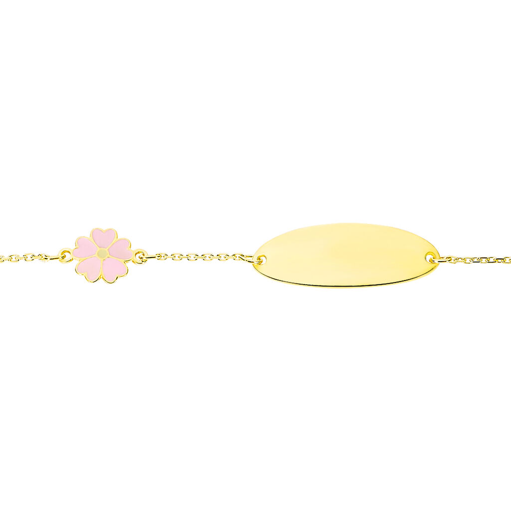 Bracelet Identité Gaspardine Maille Forçat Or Jaune - Gourmettes Enfant | Marc Orian