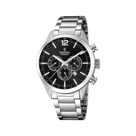 Montre Festina Timeless Chronograph Noir - Montres &eacute;tanches Homme | Marc Orian