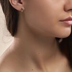 Boucles D'oreilles Or Jaune Svena Diamant - Puces Femme | Marc Orian