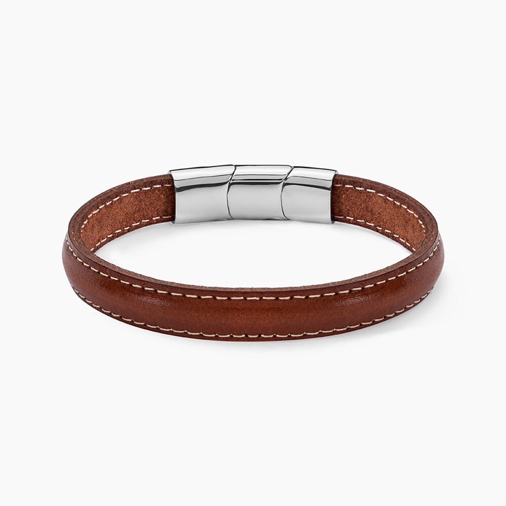 Bracelet Jourdan Rupert Cuir Marron - Bracelets cuir Homme | Marc Orian