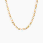Collier Or Jaune Cameo Maille Altern&eacute;e 1/3 - Chaines Homme | Marc Orian