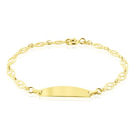 Bracelet Identit&eacute; Eudoxie Maille Filigrane Or Jaune - Gourmettes Enfant | Marc Orian