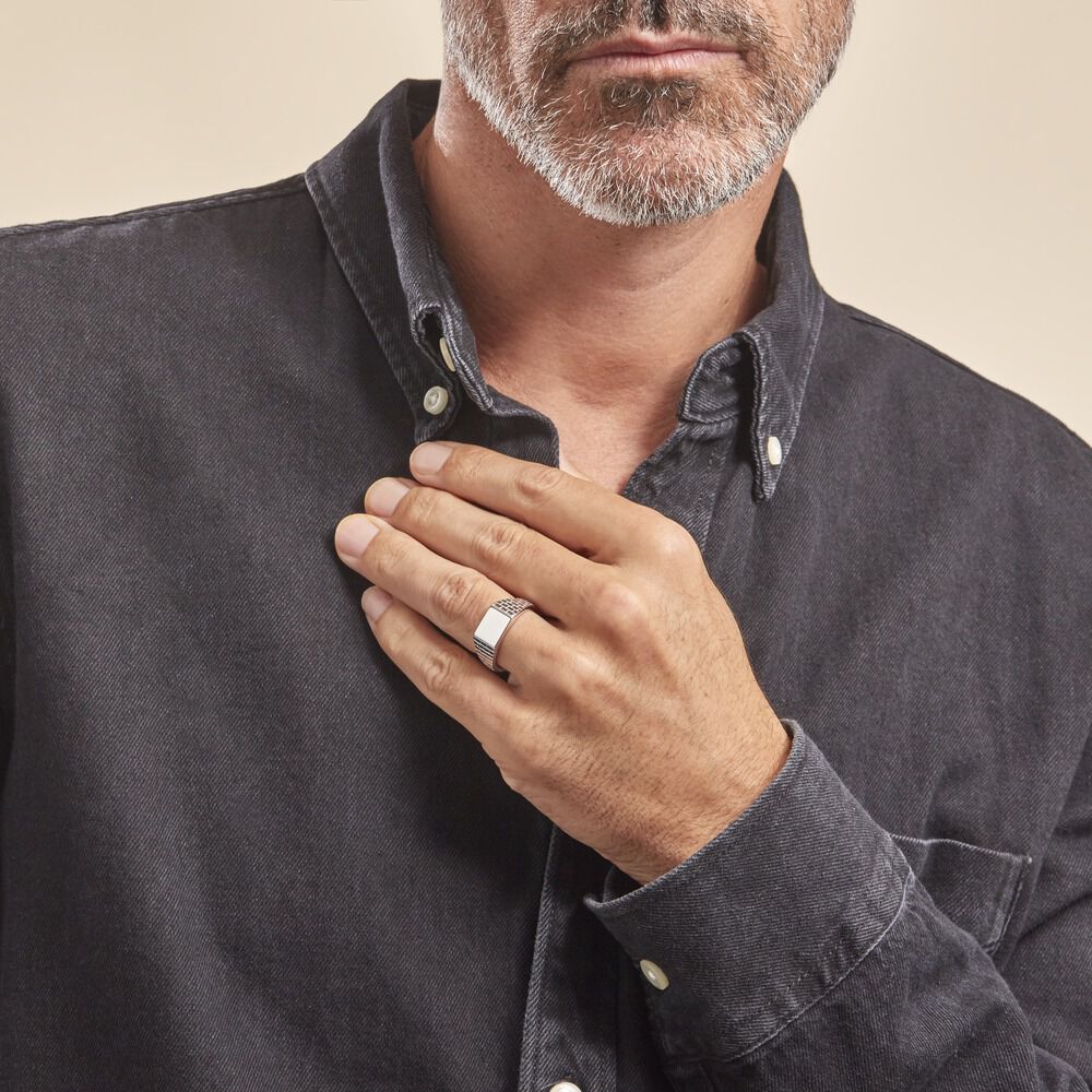 Chevali&egrave;re Argent Blanc Corentyn - Chevali&egrave;res Homme | Marc Orian