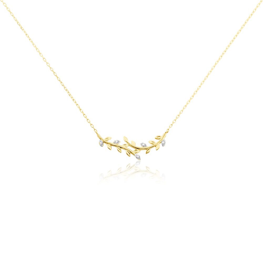Collier Emelyne Or Jaune Diamant -  Femme | Marc Orian