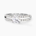 Bague Solitaire Cesarine Or Blanc Oxyde De Zirconium - Solitaires Femme | Marc Orian