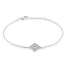 Bracelet Argent Blanc Eugenius Oxyde De Zirconium - Bracelets chaînes Femme | Marc Orian
