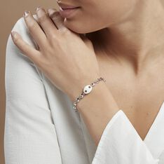 Bracelet Ashoka Argent Blanc Céramique - Bracelets chaînes Femme | Marc Orian