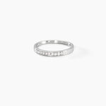 Alliance Rhea Or Blanc Diamant - Alliances avec pierres Femme | Marc Orian