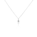 Collier Hiram Argent Blanc Oxyde De Zirconium - Colliers avec pierres Femme | Marc Orian