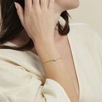 Bracelet Zihna Plaqu&eacute; Or Jaune Pierre De Synth&egrave;se Oxyde - Bracelets fantaisie Femme | Marc Orian