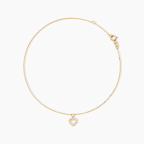Cha&icirc;ne De Cheville Samanta Or Jaune Oxyde De Zirconium - Chaines de cheville Femme | Marc Orian