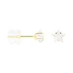 Boucles D'oreilles Puces Elais Etoile Or Jaune Oxyde De Zirconium - Puces Femme | Marc Orian