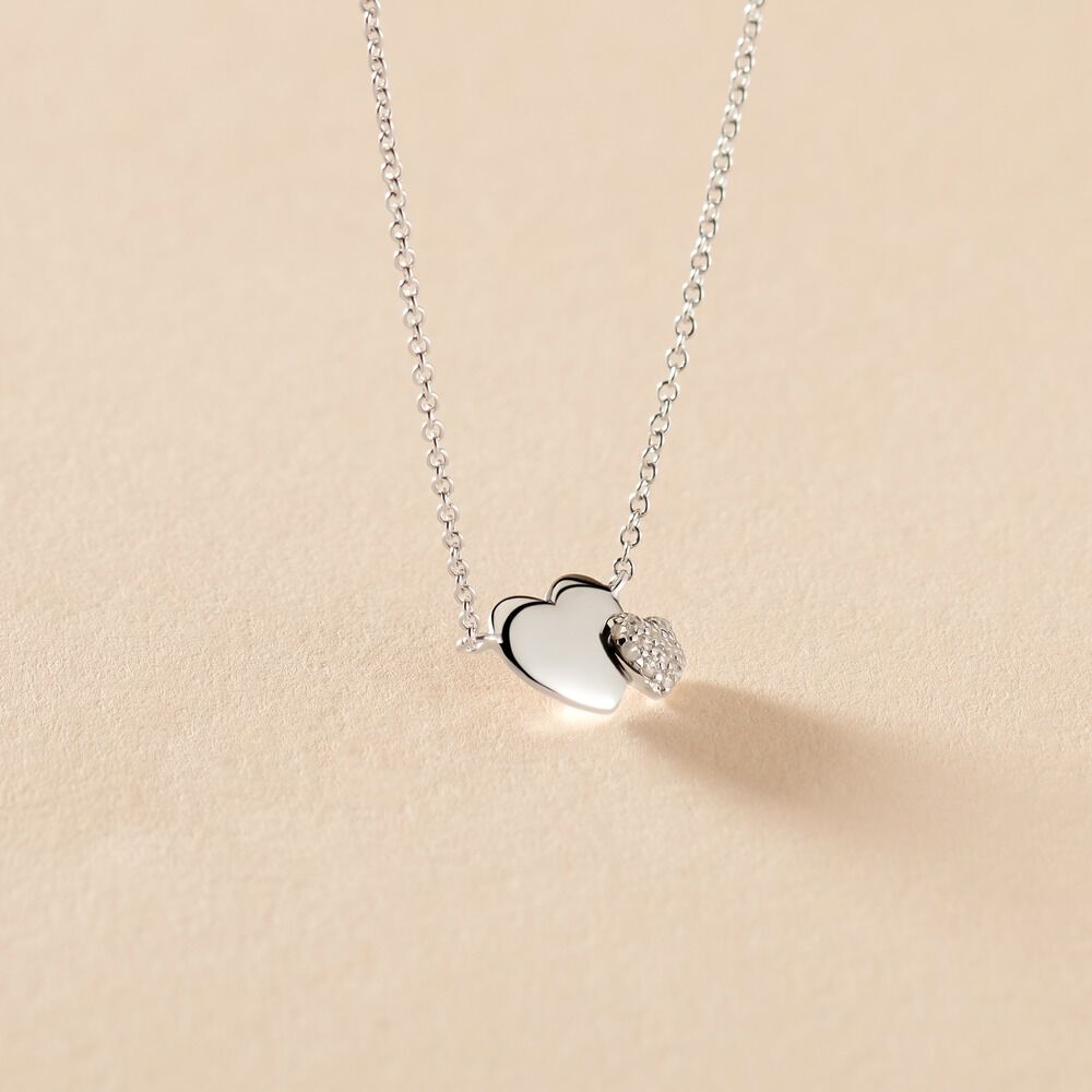 Collier Flamen Argent Blanc Oxyde De Zirconium - Colliers avec pierres Femme | Marc Orian