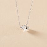 Collier Flamen Argent Blanc Oxyde De Zirconium - Colliers avec pierres Femme | Marc Orian