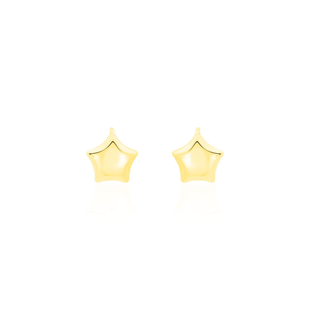 Boucles D'oreilles Puces Alphonsine Etoile Or Jaune - Puces Femme | Marc Orian