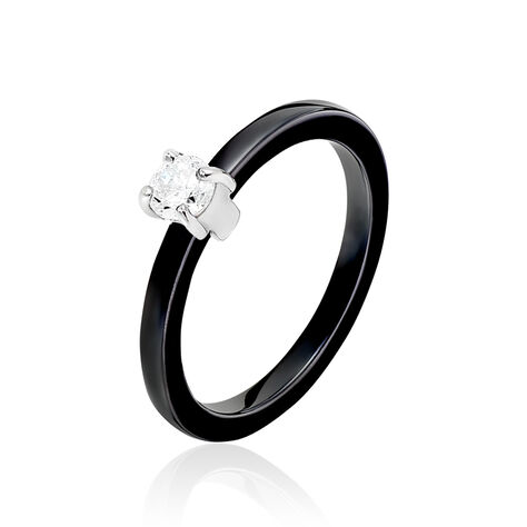 Bague Solitaire Nigelia Argent Blanc Oxyde De Zirconium - Bijoux fantaisie Femme | Marc Orian