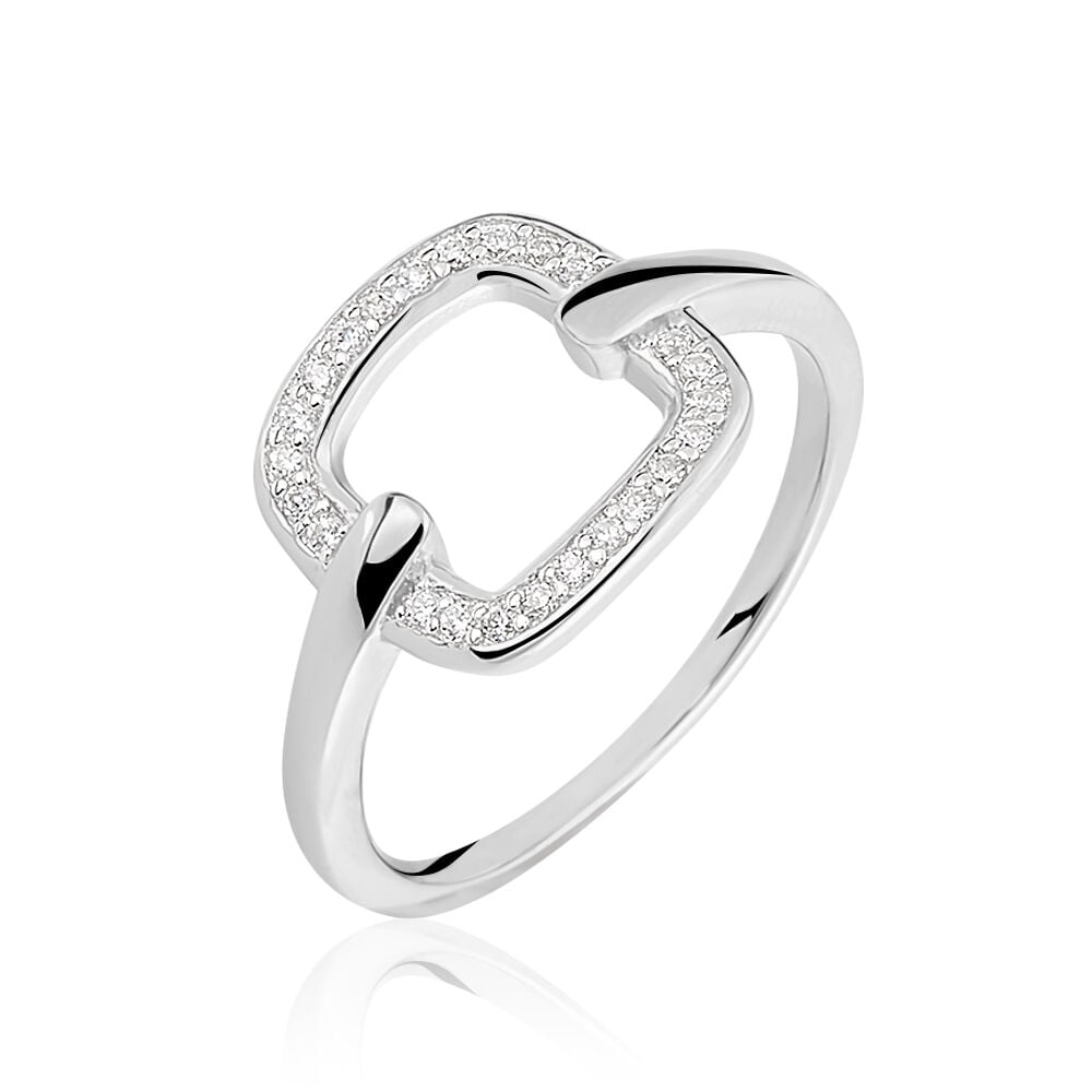 Bague Lalita Argent Blanc Oxyde De Zirconium - Bijoux fantaisie Femme | Marc Orian